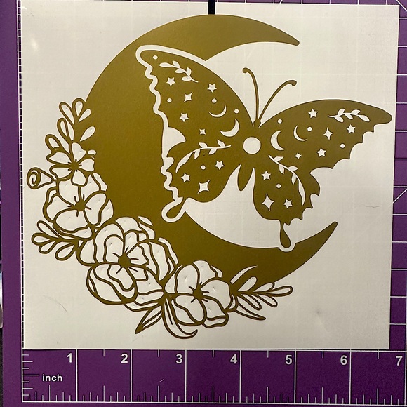 Custom Vinyl Decal Gold Metallic - Picture 1 of 3